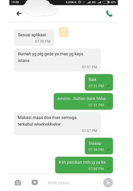 Ngasih Alamat Ke Ojol